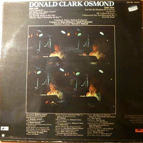 Donny Osmond : Donald Clark Osmond (LP, Album)