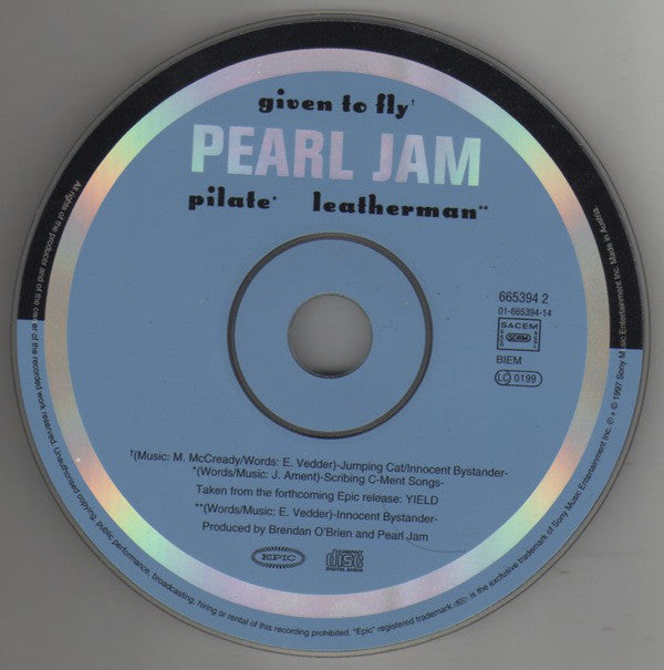 Pearl Jam : Given To Fly (CD, Maxi, Dig)