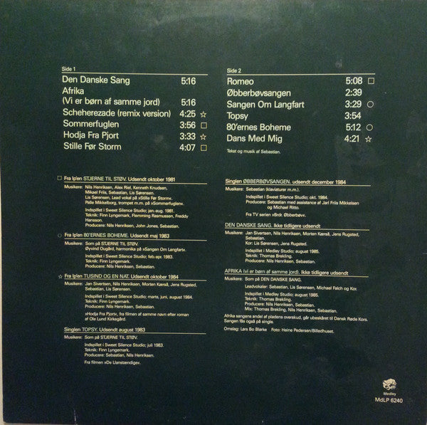 Sebastian (5) : Den Danske Sang - Opsamling '81-'85 (LP, Comp)