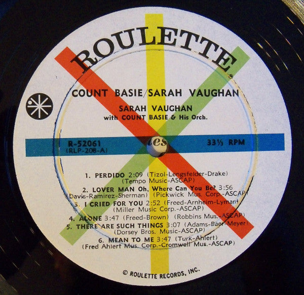 Count Basie / Sarah Vaughan : Count Basie / Sarah Vaughan (LP, Album, Mono)