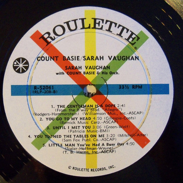 Count Basie / Sarah Vaughan : Count Basie / Sarah Vaughan (LP, Album, Mono)