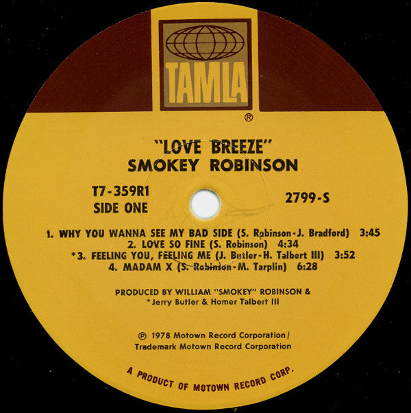 Smokey Robinson : Love Breeze (LP, Album)