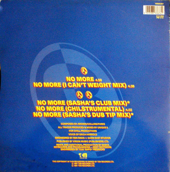 Unique 3 : No More (12", Single)