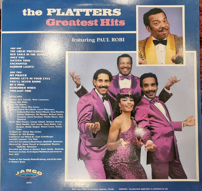 The Platters Featuring Paul Robi : Greatest Hits (LP, Comp)