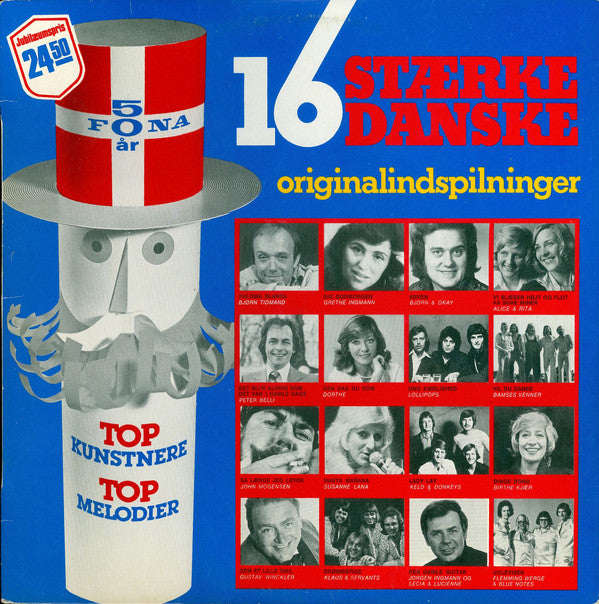 Various : 16 Stærke Danske (LP, Comp)