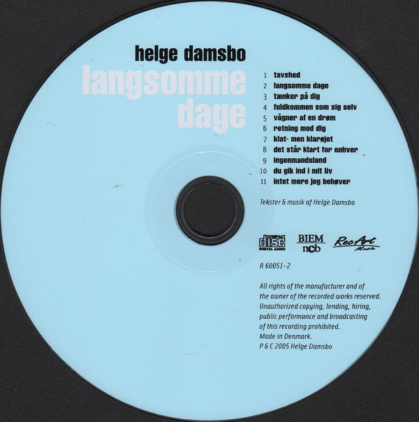 Helge Damsbo : Langsomme Dage (CD, Album)