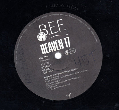 Heaven 17 : At The Height Of The Fighting (He-La-Hu!) (12")