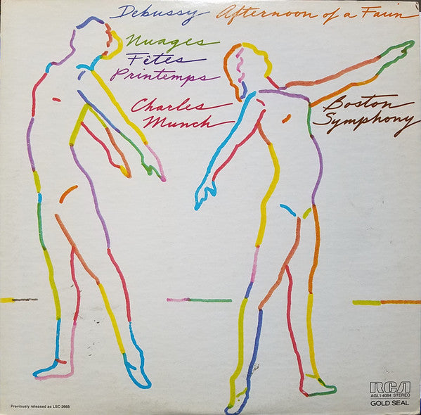 Claude Debussy / Charles Munch / Boston Symphony Orchestra : Afternoon Of A Faun / Nuages / Fêtes / Printemps (LP, RE)