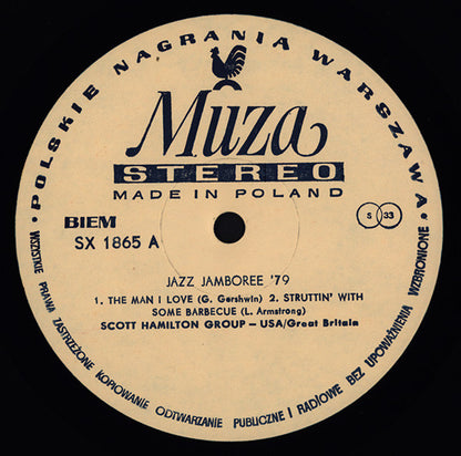 Various : Jazz Jamboree '79 (LP, Tan)