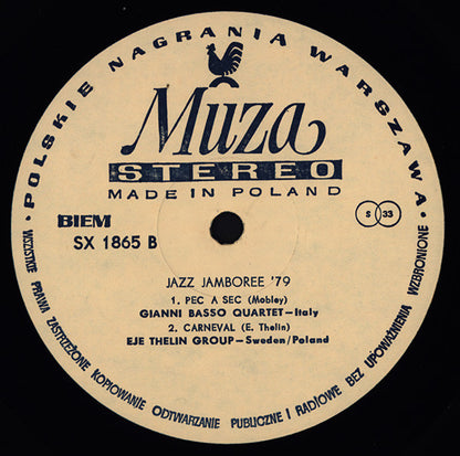 Various : Jazz Jamboree '79 (LP, Tan)