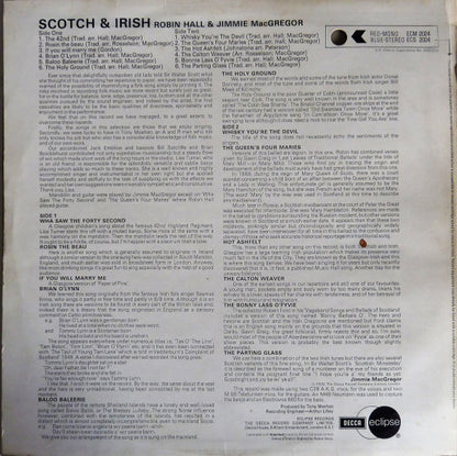 Robin Hall And Jimmie MacGregor : Scotch & Irish  (LP, Album)