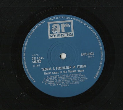 Harold Smart : Thomas & Percussion In Stereo (LP)