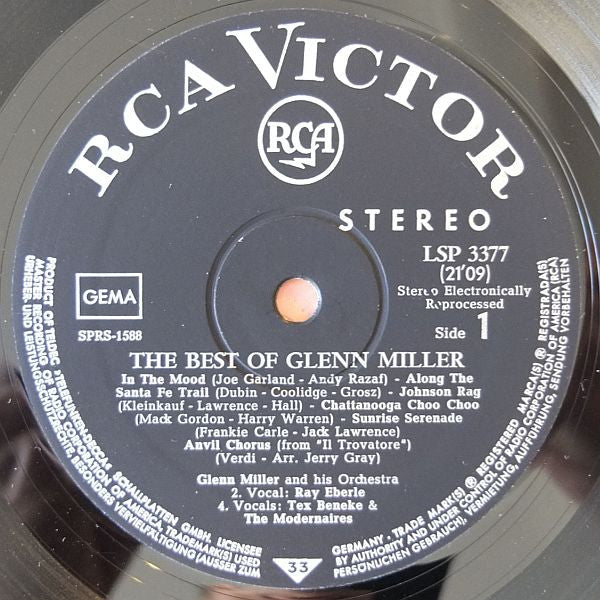 Glenn Miller : The Best Of Glenn Miller (LP, Comp)