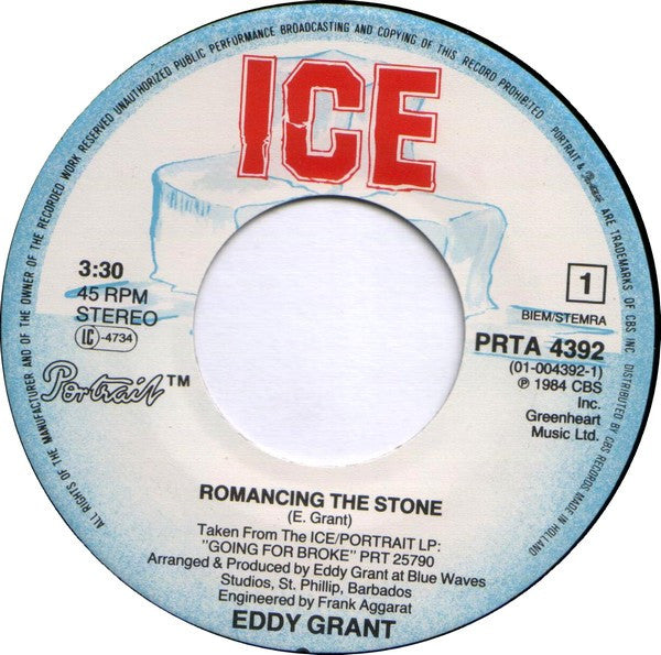 Eddy Grant : Romancing The Stone (7", Single)