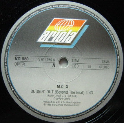 M.C.-X : Buggin' Out (12", Maxi)