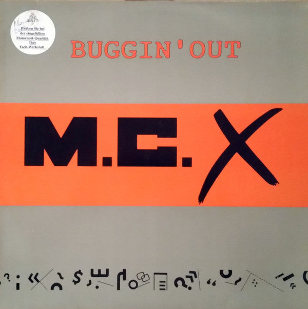 M.C.-X : Buggin' Out (12", Maxi)