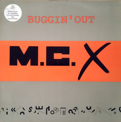 M.C.-X : Buggin' Out (12", Maxi)