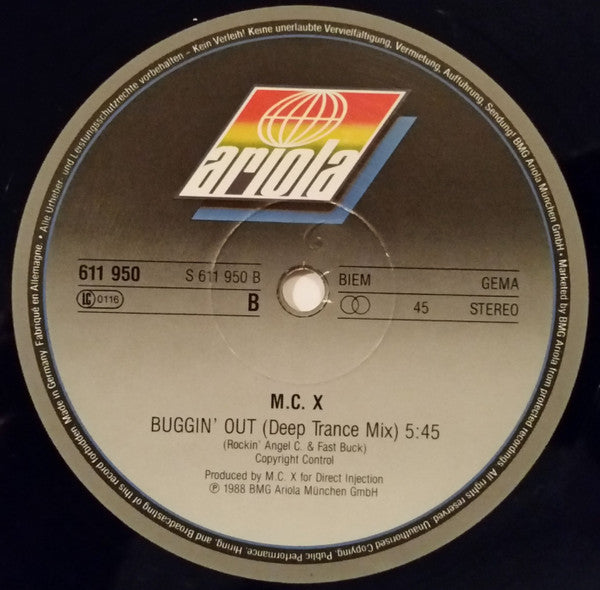 M.C.-X : Buggin' Out (12", Maxi)