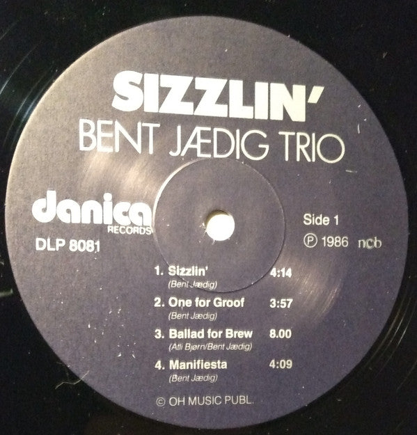 Bent Jædig Trio : Sizzlin (LP)