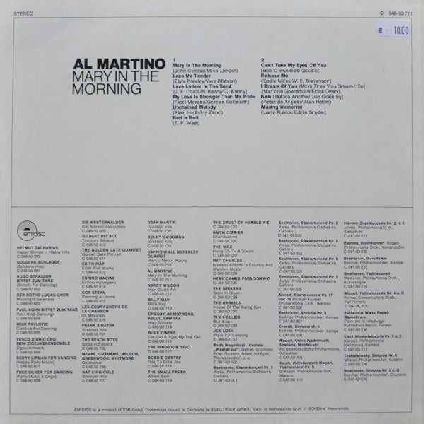 Al Martino : Mary In The Morning (LP, Album)