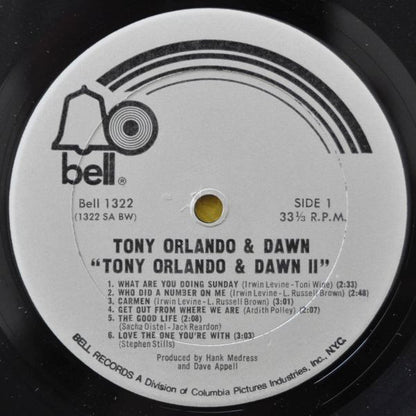 Tony Orlando & Dawn : Tony Orlando & Dawn II (LP, Album, RE)