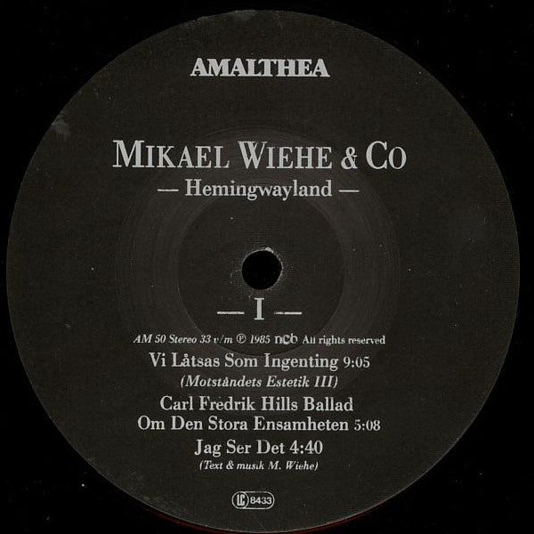 Mikael Wiehe & Co. : Hemingwayland (LP, Album)