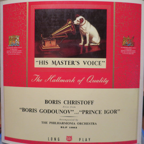 Boris Christoff And Philharmonia Orchestra : Prince Igor (10")