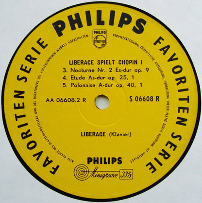 Liberace : Liberace Spielt Chopin I (10")