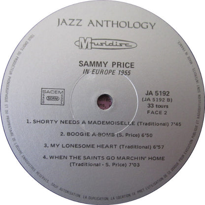 Sammy Price : In Europe 1955 (LP, RE)