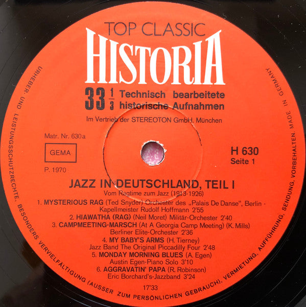 Various : Jazz In Deutschland 1913-1927 (2xLP, Comp, Gat)