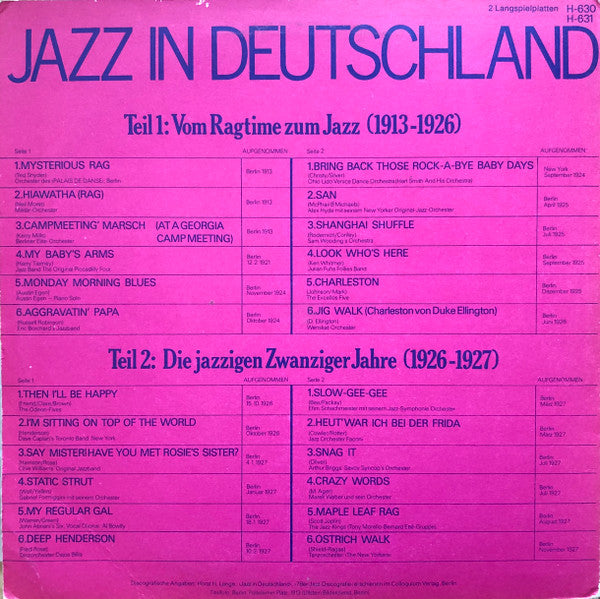 Various : Jazz In Deutschland 1913-1927 (2xLP, Comp, Gat)