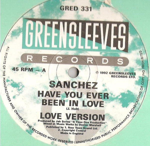 Sanchez : Have You Ever Been In Love (12", Single)