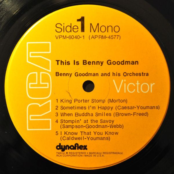 Benny Goodman And His Orchestra : This Is Benny Goodman (2xLP, Comp, Mono)