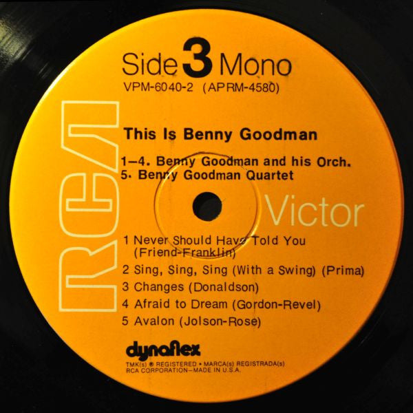 Benny Goodman And His Orchestra : This Is Benny Goodman (2xLP, Comp, Mono)