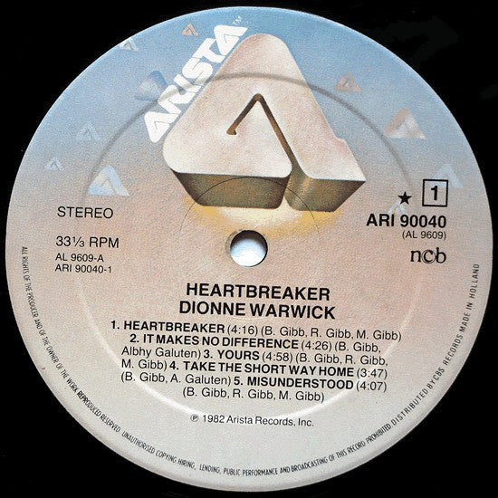 Dionne Warwick : Heartbreaker (LP, Album)