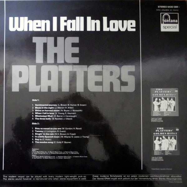 The Platters : When I Fall In Love (LP, Comp)