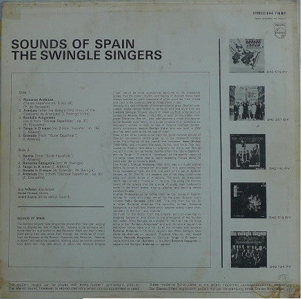 Les Swingle Singers : Sounds Of Spain (LP, Album, RE)