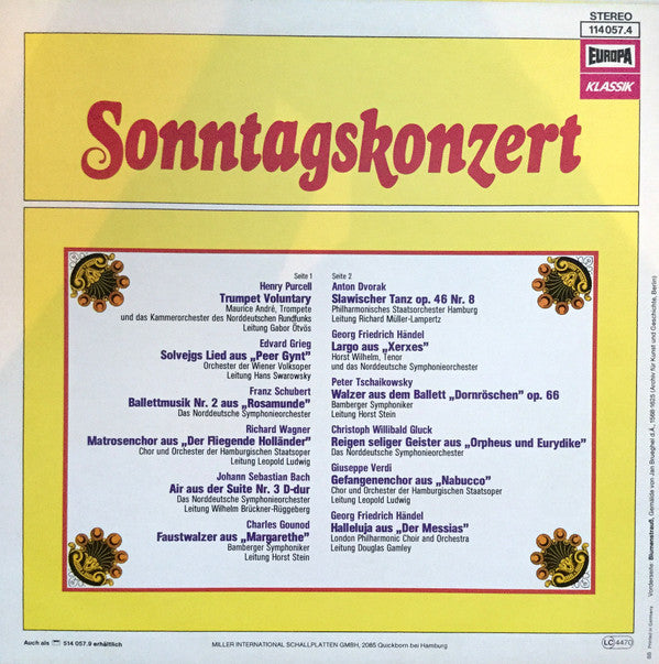 Various : Sonntagskonzert (LP, Comp)