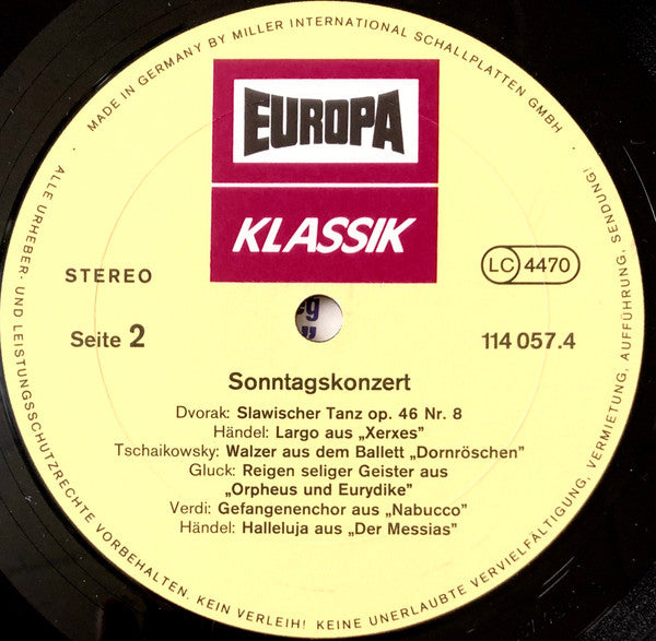 Various : Sonntagskonzert (LP, Comp)