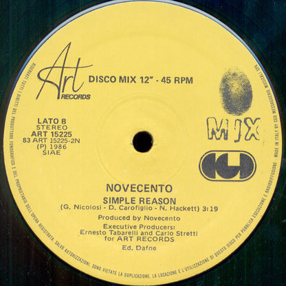 Novecento : Excessive Love (12")