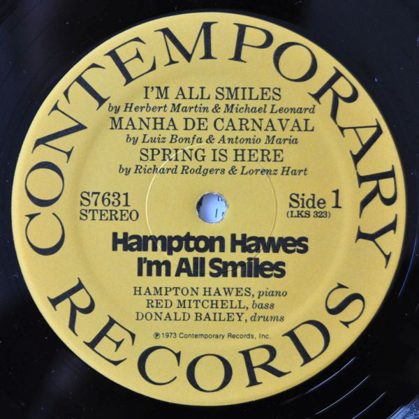 Hampton Hawes : I'm All Smiles (LP, Album)