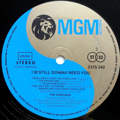 The Osmonds : I'm Still Gonna Need You (LP)