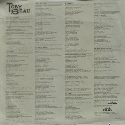 Toby Beau : Toby Beau (LP, Album, Emb)