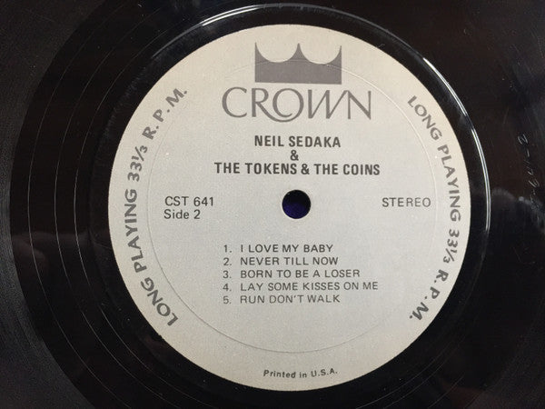 Neil Sedaka : Neil Sedaka & The Tokens & The Coins (LP, Album, RE)