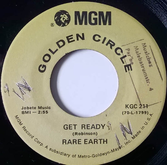 Rare Earth : Get Ready / Morning (7", Single)