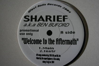 Sharief a.k.a. Ben Buford : Welcome to the Aftermath b/w L.A.W. (12", Promo)