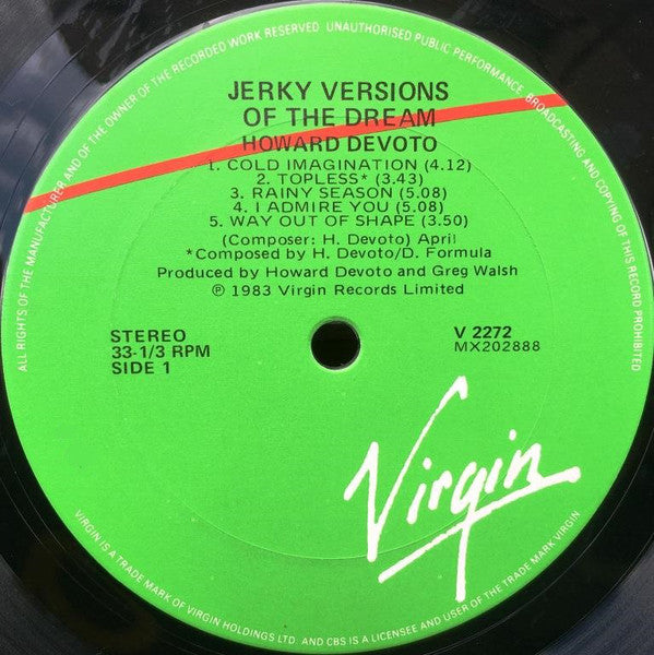 Howard Devoto : Jerky Versions Of The Dream (LP, Album)