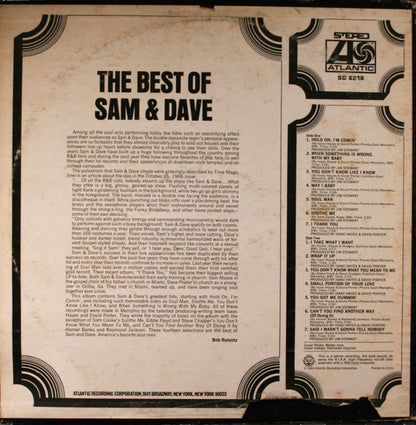 Sam & Dave : The Best Of Sam & Dave (LP, Comp, Pre)