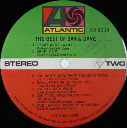 Sam & Dave : The Best Of Sam & Dave (LP, Comp, Pre)