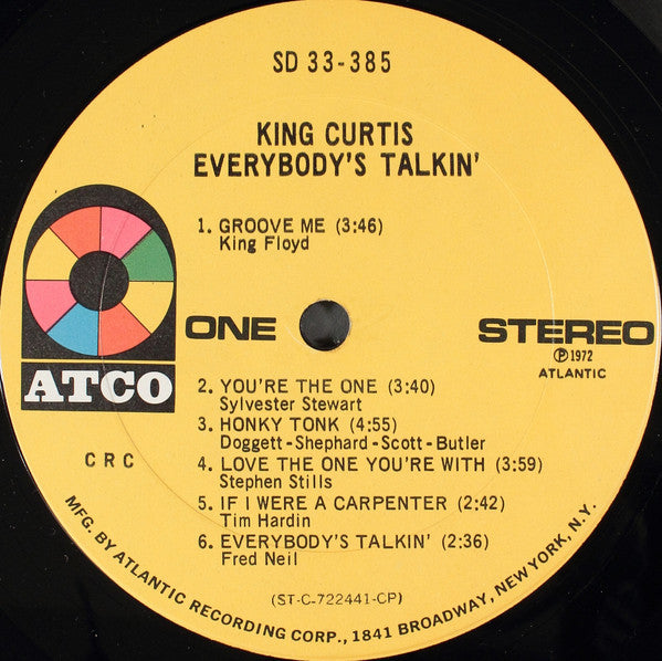 King Curtis : Everybody's Talkin' (LP, Club)